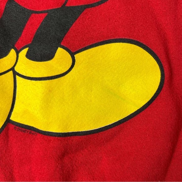 Vintage Mickey Mouse Disney Unlimited Sweatshirt Red Size XL Unisex - Picture 7 of 10